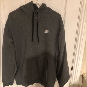 Men’s fleece grey Nike hoodie